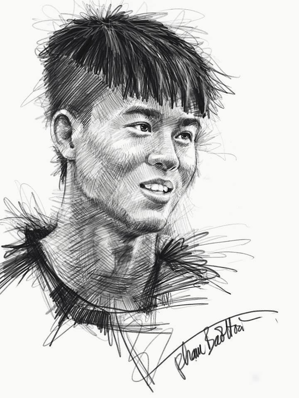 Ngắm bộ ký họa dàn tuyển thủ U23 Việt Nam cực "chất" - 14