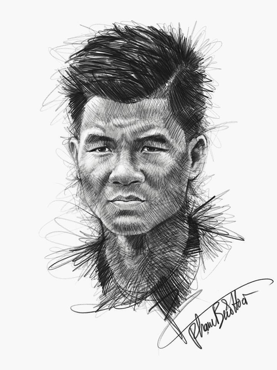 Ngắm bộ ký họa dàn tuyển thủ U23 Việt Nam cực "chất" - 8