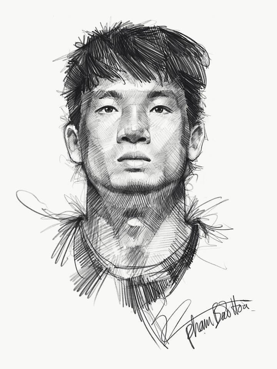 Ngắm bộ ký họa dàn tuyển thủ U23 Việt Nam cực "chất" - 6