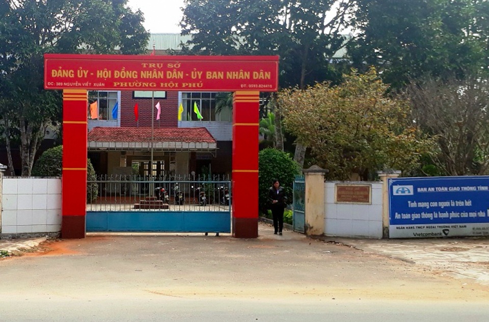 3 két sắt trong trụ sở phường bị kẻ trộm đục phá - 1
Trụ sở UBND phường Hội Phú