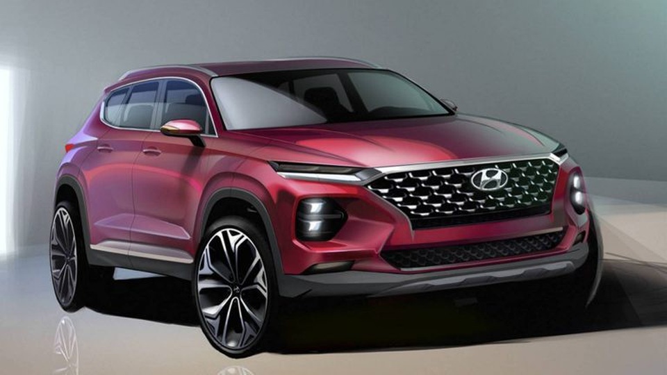 Hình ảnh rõ nét hơn về Hyundai Santa Fe thế hệ mới - 1 Hình ảnh rõ nét hơn về Hyundai Santa Fe thế hệ mới - 1