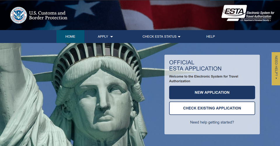 Ảnh chụp màn hình của Bộ An ninh Nội địa Mỹ