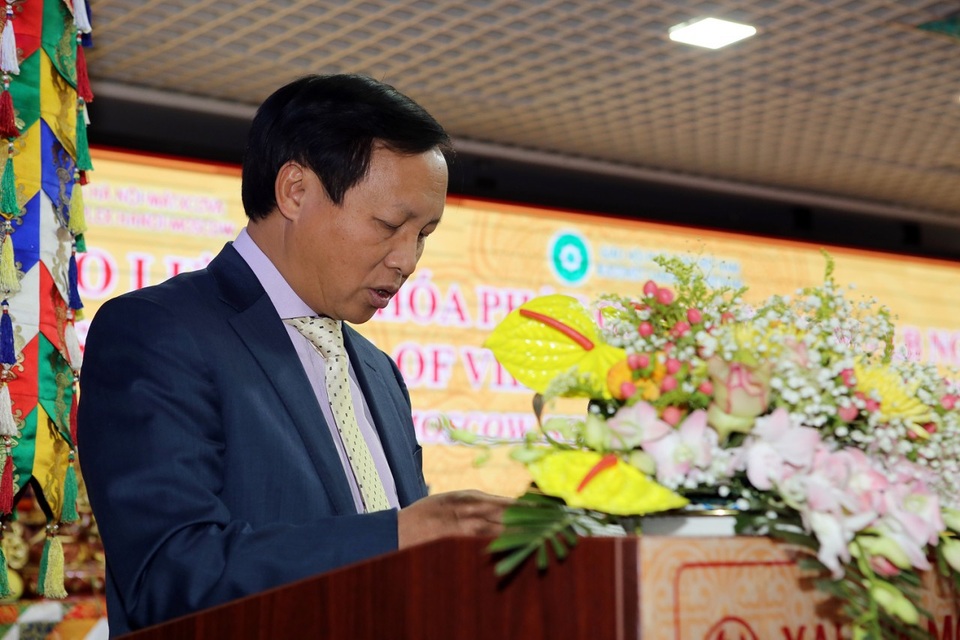 Giao lưu Phật giáo Việt Nam - Nga - Ấn Độ - 3
Đại sứ Việt Nam tại Liên bang Nga Ngô Đức Mạnh phát biểu trong chương trình giao lưu