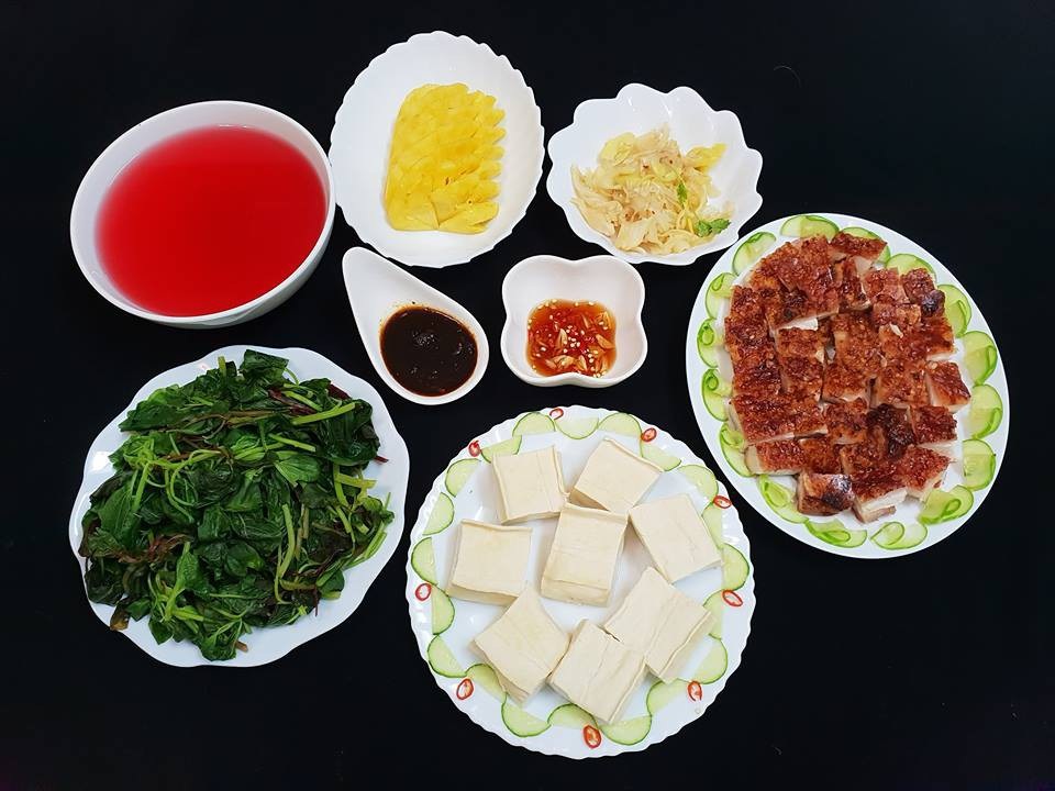 Các món ăn trong gia đình chị Toàn đa phần là các món phổ thông, dễ làm, đảm bảo chất dinh dưỡng.