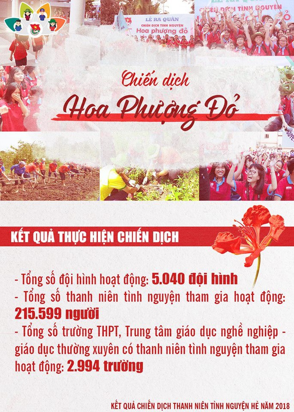 Những con số "khủng" về chiến dịch thanh niên tình nguyện hè 2018 - 6 Những con số "khủng" về chiến dịch thanh niên tình nguyện hè 2018 - 6