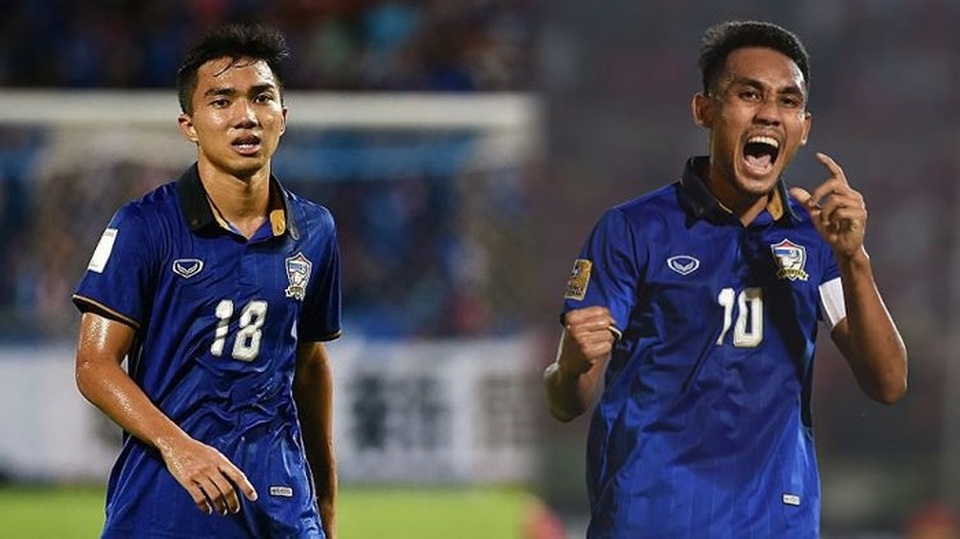 Thái Lan không có 4 ngôi sao sáng nhất ở danh sách sơ bộ dự AFF Cup 2018 - 1
Chanathip Songkrasin và Teerasil Dangda không góp mặt trong danh sách sơ bộ tập trung dự AFF Cup 2018 của đội tuyển Thái Lan