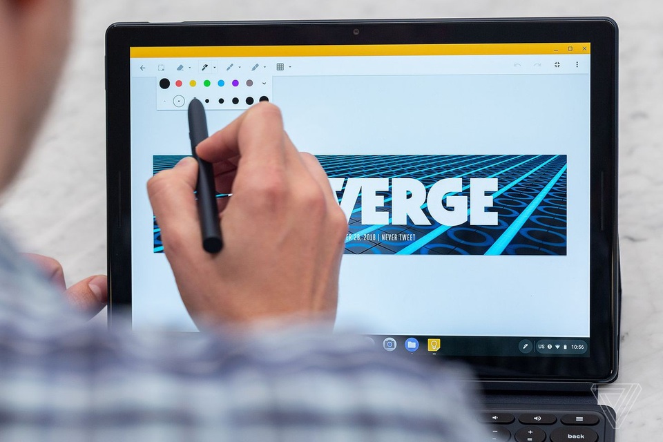 Google ra máy tính bảng Pixel Slate để cạnh tranh với iPad Pro và Surface Pro - 5 Pixel Slate cũng hỗ trợ cây viết cảm ứng Pixelbook Pen được Google giới thiệu năm ngoái