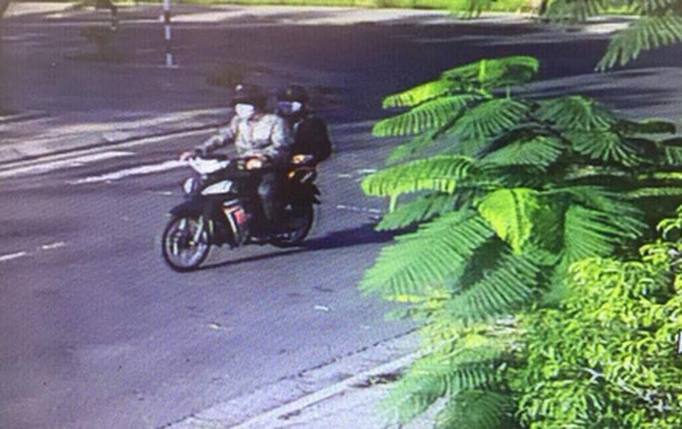 Hình ảnh ghi lại các đối tượng gây án