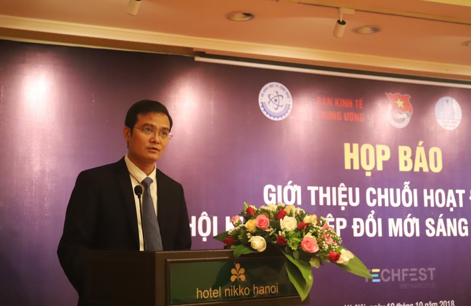 Thủ tướng sẽ tham gia đối thoại chính sách khởi nghiệp đổi mới sáng tạo - 3
Bí thư TW Đoàn TNCS Hồ Chí Minh Nguyễn Quang Huy .