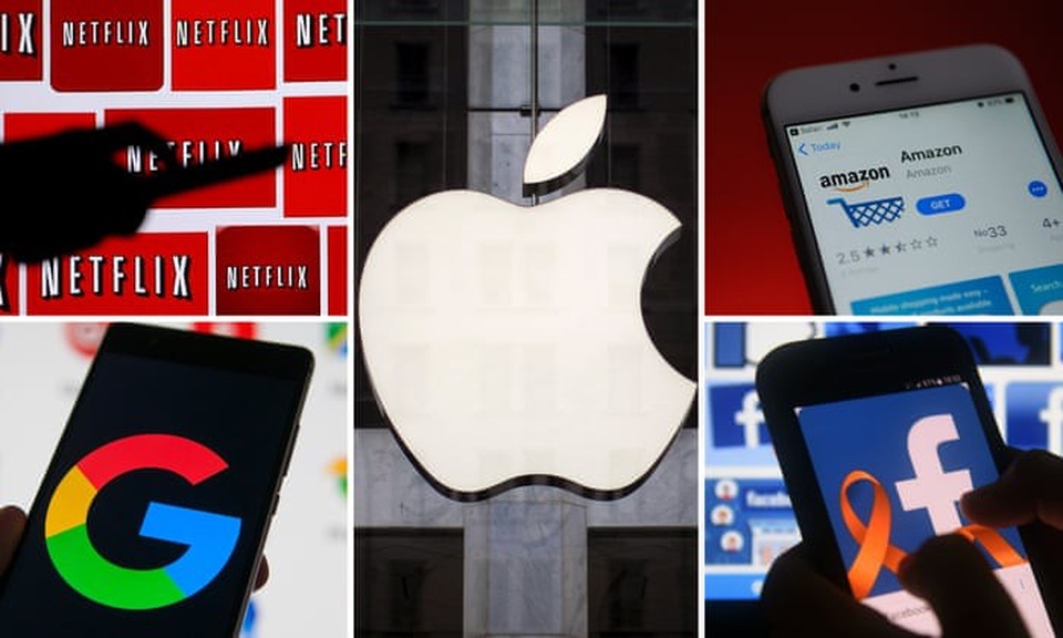 Thị trường chao đảo khi cả 5 “ông lớn“ công nghệ cùng mất giá - 1 Cả 5 đại gia công nghệ cùng trượt chân khiến thị trường chao đảo.