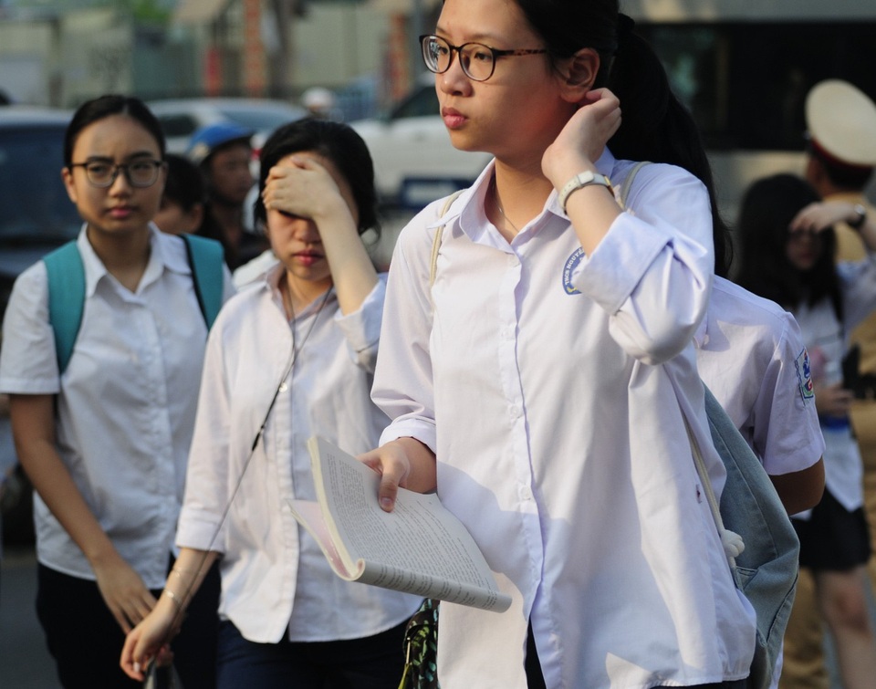 Hà Nội: Thi vào lớp 10 chuyên phải qua 2 vòng - 1 Thí sinh thi vào Trường chuyên Amsterdam năm 2018. (Ảnh: Mỹ Hà).