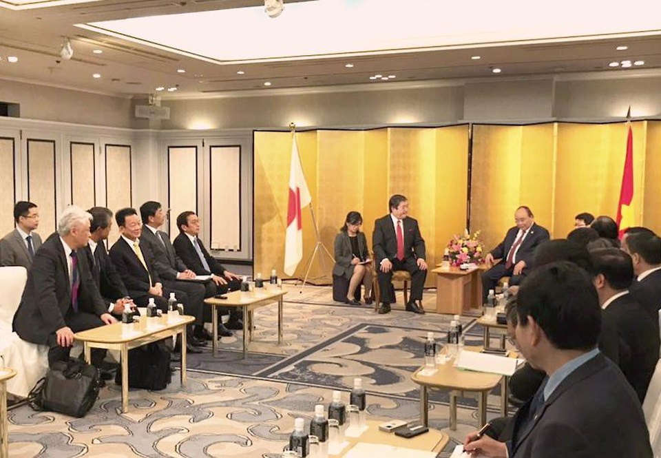T&T Group ký thoả thuận hợp tác cùng Tập đoàn Mitsui và Tập đoàn y tế Eiwakai - 1 Chủ tịch HĐQT Kiêm TGĐ Tập đoàn T&T Group Đỗ Quang Hiển tham dự cùng Thủ tướng Chính phủ tiếp Tập đoàn Mitsui
