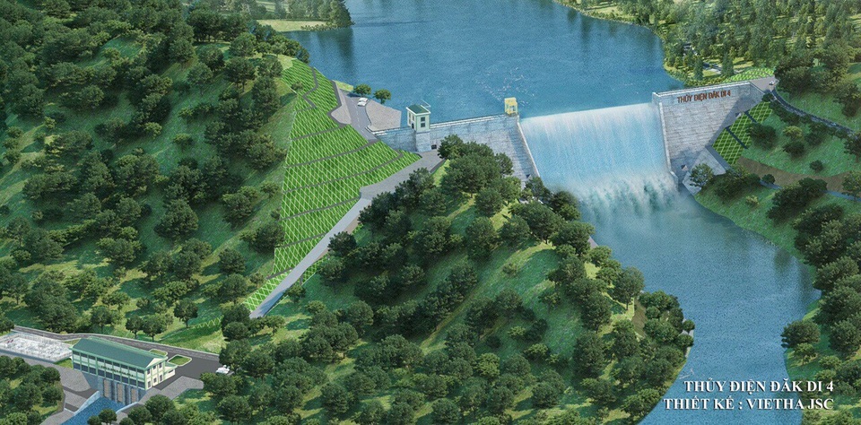 Phó Thủ tướng yêu cầu giải quyết vướng mắc tại Dự án thuỷ điện Đăk Di 4 - 1 Thiết kế dự án thuỷ điện Đăk Di 4, huyện Nam Trà My, tỉnh Quảng Nam.
