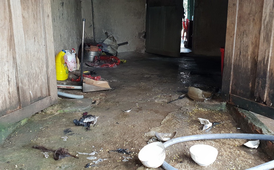 Hiện trường vụ cháy khiến chị B. tử vong