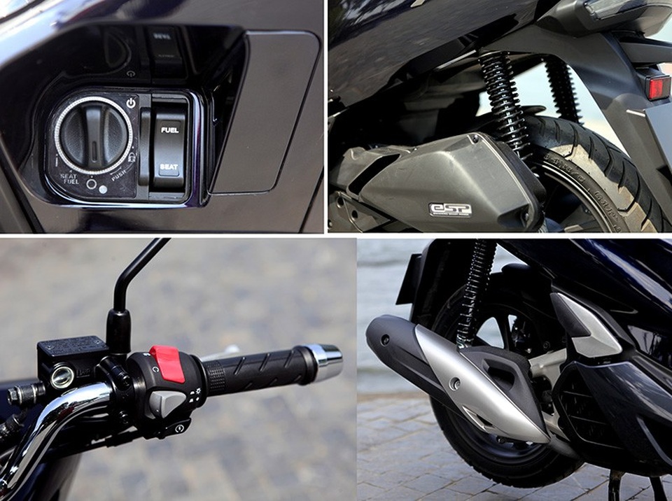 Honda PCX - Mẫu xe máy hybrid đầu tiên tại Việt Nam - 6
Thiết kế tổng thế của phiên bản hybrid không khách nhiều với các phiên bản khác của chiếc PCX dùng động cơ xăng truyền thống.
