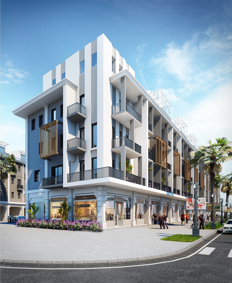 Shophouse được thiết kế hai mặt tiền nhằm đảm bảo tách bạch giữa nhu cầu kinh doanh và sinh hoạt