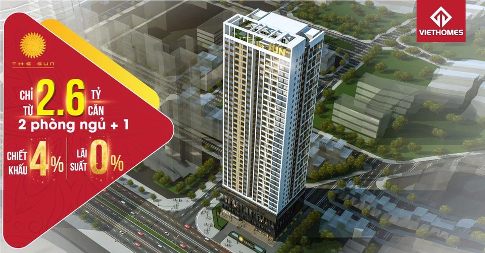 The Sun Mễ Trì: tháng 10 cất nóc, ưu đãi khủng, sắp nhận nhà - 2 Căn hộ The Sun Mễ Trì có ưu đãi khủng vào giai đoạn cất nóc dự án tháng 10 này