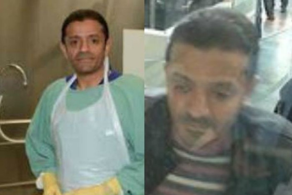 Nghi phạm bác sĩ pháp y vụ nhà báo Ả rập nghi bị chặt đầu - 1 Bác sĩ Salah al-Tubaigy tại Viện Pháp y Victoria năm 2015 (trái) và tại sân bay Istanbul hôm 2/10 - ngày nhà báo Khashoggi bị phát hiện mất tích. (Ảnh: Dailymail)