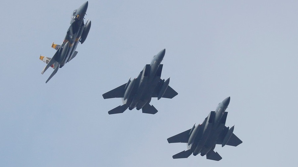 Máy bay F-15 của Mỹ đánh bom nhầm đồng minh tại Syria - 1 Máy bay F-15 của Mỹ (Ảnh: Reuters)