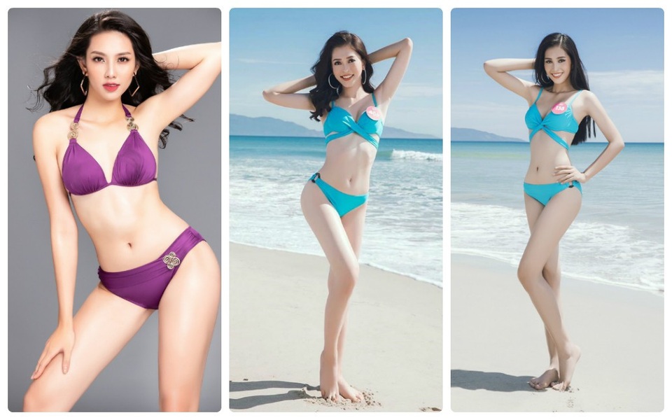 3 người đẹp của Hoa hậu Việt Nam tham gia 3 đấu trường nhan sắc lớn.