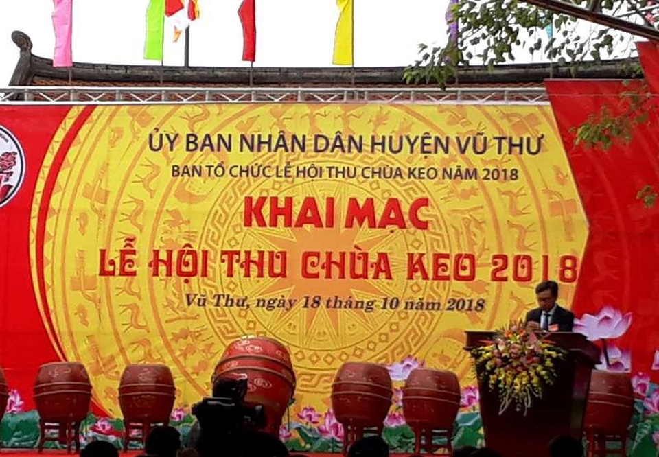 Khai mạc lễ hội thu chùa Keo năm 2018 - 1 Khai mạc lễ hội thu chùa Keo năm 2018