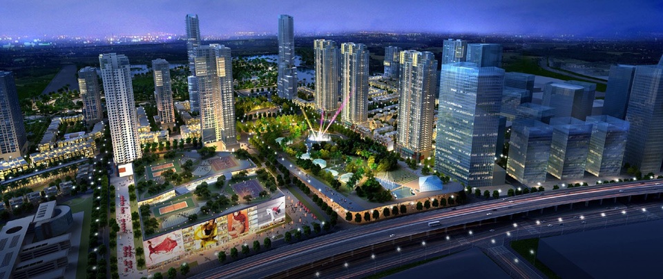 Nắm trong tay nhiều công trình tầm cỡ: Bitexco là ai? - 2 Toàn cảnh khu đô thị The Manor Central Park (Nguyễn Xiển, Hoàng Mai, Hà Nội).