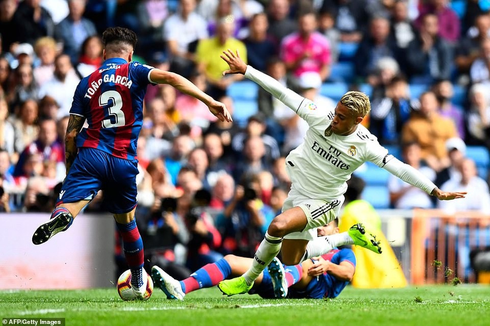 Real Madrid 1-2 Levante: Thất bại cay đắng - 9
Tài năng trẻ Mariano Diaz bỏ lỡ quá nhiều cơ hội ở trận đấu này