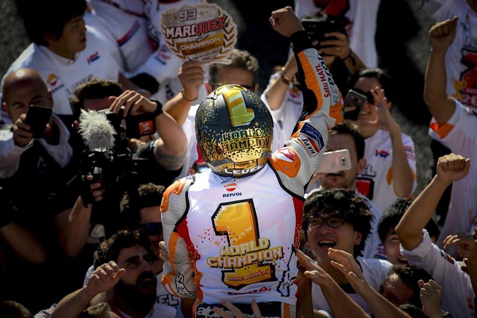 Chiến thắng tại Motegi, Marquez đăng quang ngôi vô địch thế giới MotoGP - 1 Chiến thắng tại Motegi, Marquez đăng quang ngôi vô địch thế giới MotoGP - 1