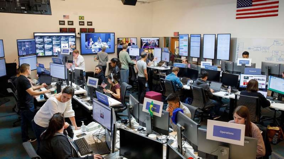 Khám phá phòng chiến tranh bầu cử tại trụ sở Facebook - 1