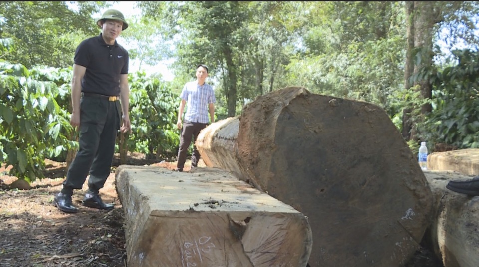 Đại tá Vũ Hồng Văn - Giám đốc Công an tỉnh Đắk Lắk (áo đen) trực tiếp chỉ đạo vụ việc