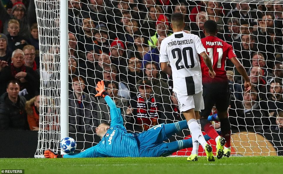 90 phút thất vọng cùng cực của Man Utd trước Juventus - 17
Cơ hột tốt nhất của Man Utd tới ở phút 75 với cú sút từ xa của Pogba, bóng đập vào cột dọc rồi đập người Szcesny đi ra ngoài đường biên ngang