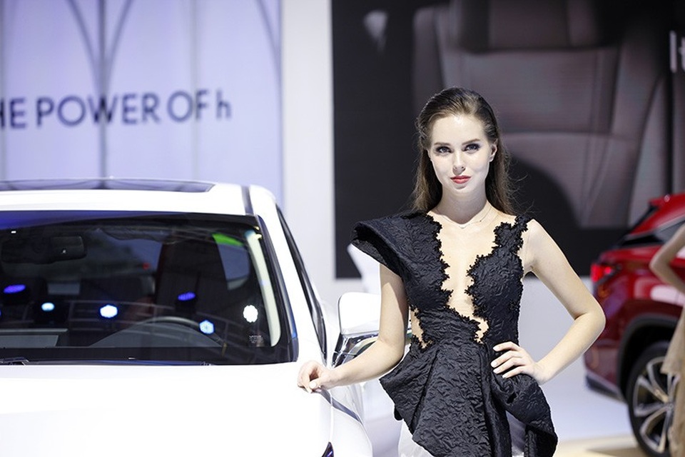 Những bóng hồng rực rỡ tại Triển lãm Vietnam Motor Show 2018 - 10
Có không ít người mẫu ngoại quốc tô điểm cho gian hàng của các hãng xe tại VMS 2018