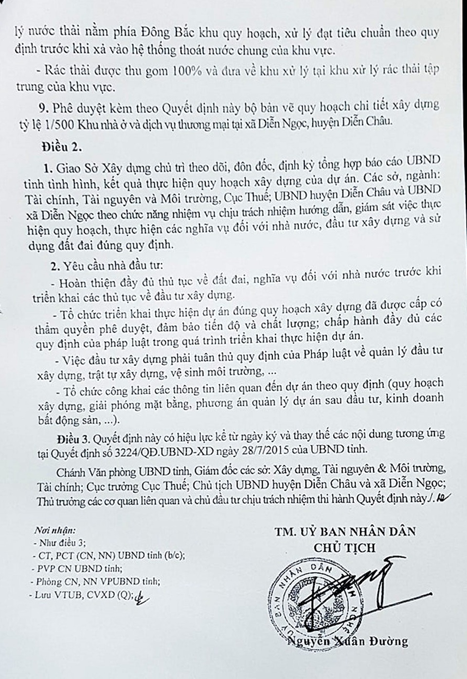 Trường Mầm non đi vào hoạt động mới xin giấy phép xây dựng? - 4 Quyết định phê duyệt quy hoạch chi tiết xây dựng tỷ lệ 1/500 tại Quyết định số 3224/QĐ.UBND-XD ngày 28/7/2015.