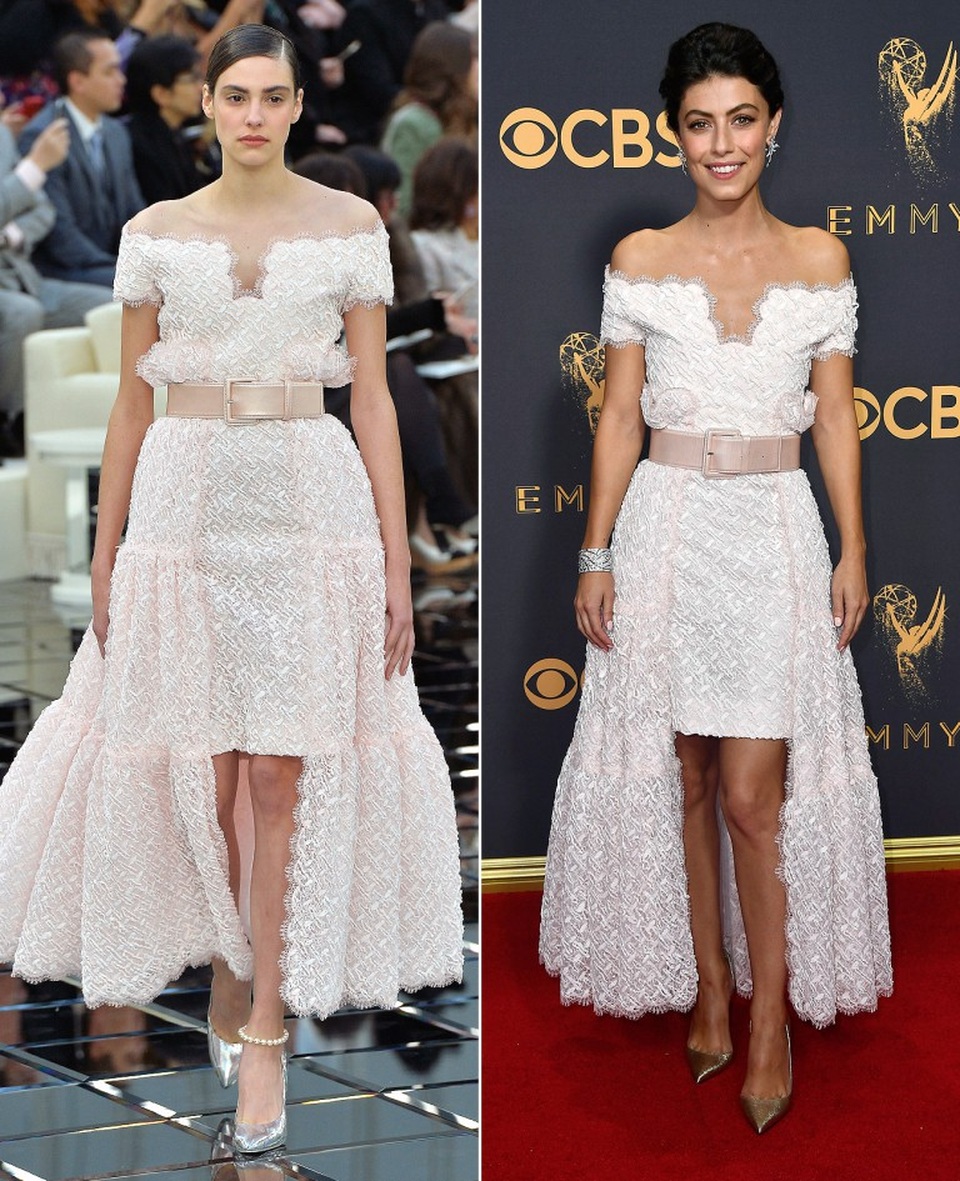 Khi sao diện hàng hiệu đẹp hơn cả người mẫu - 12
Alessandra Mastronardi trong trang phục của Chanel