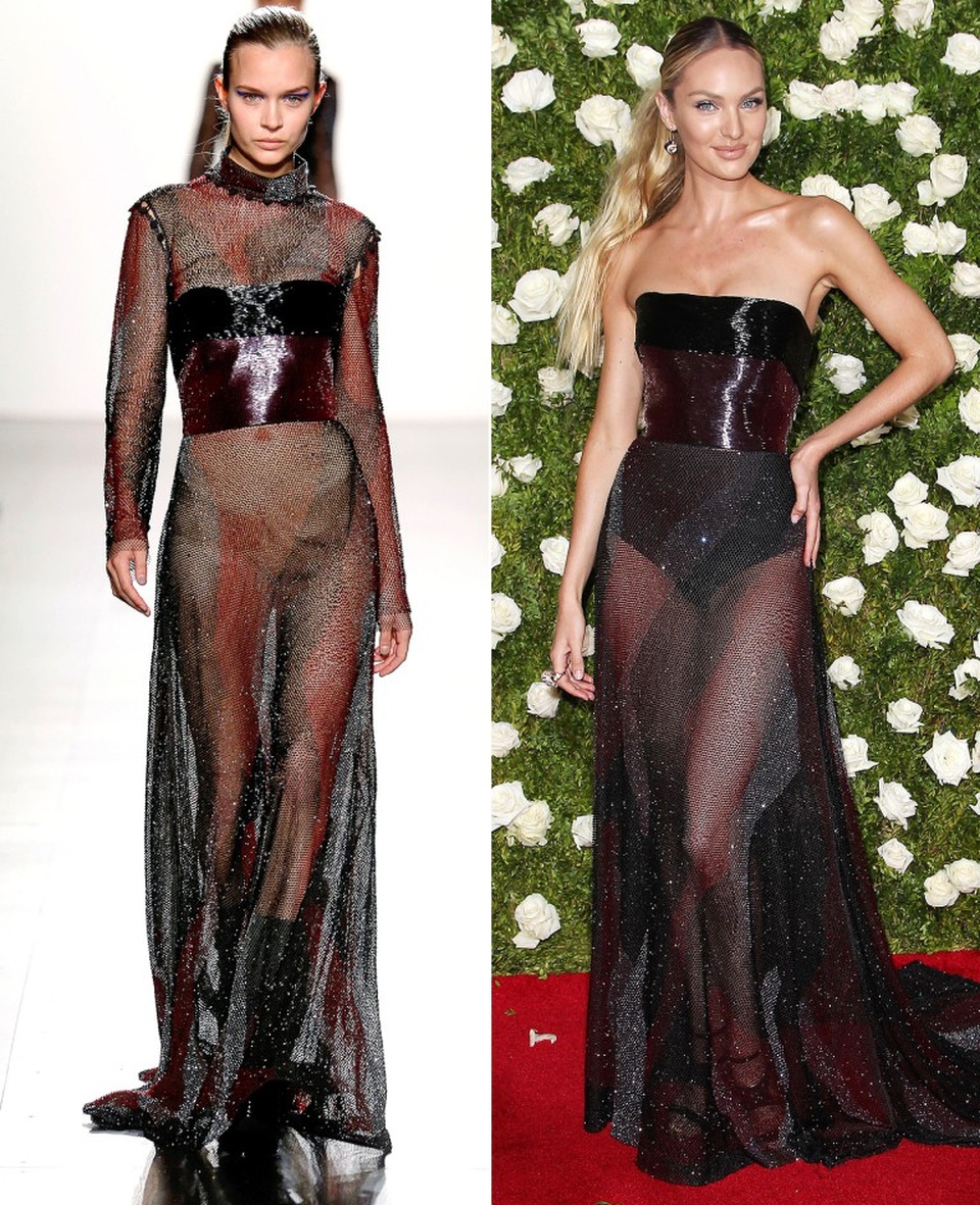 Khi sao diện hàng hiệu đẹp hơn cả người mẫu - 20
CANDICE SWANEPOEL trong trang phục của PRABAL GURUNG