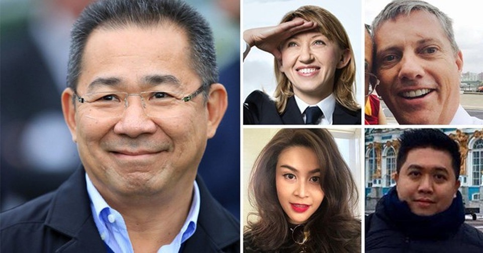 Cựu Á hậu Thái Lan tử nạn cùng ông chủ Leicester City - 3
5 nạn nhân qua đời ở vụ tai nạn máy bay ngay bên ngoài sân King Power