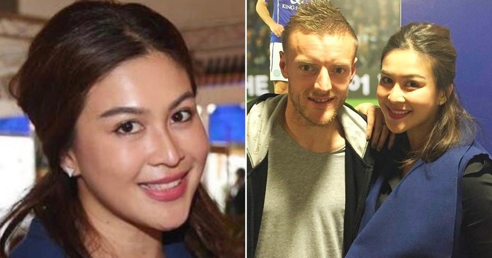 Cựu Á hậu Thái Lan tử nạn cùng ông chủ Leicester City - 1
Á hậu Thái Lan 2005, Nusara Suknamai chụp ảnh chung với những cầu thủ Leicester City trước trận đấu