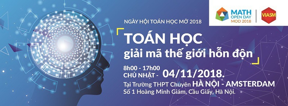 Sắp diễn ra ngày hội “Toán học giải mã thế giới hỗn độn” - 2 Sắp diễn ra ngày hội “Toán học giải mã thế giới hỗn độn” - 2