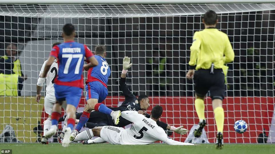 Real Madrid gục ngã đau đớn trước CSKA Moscow tại nước Nga - 4
Real Madrid thất bại vì sai lầm sơ đẳng trong phòng ngự