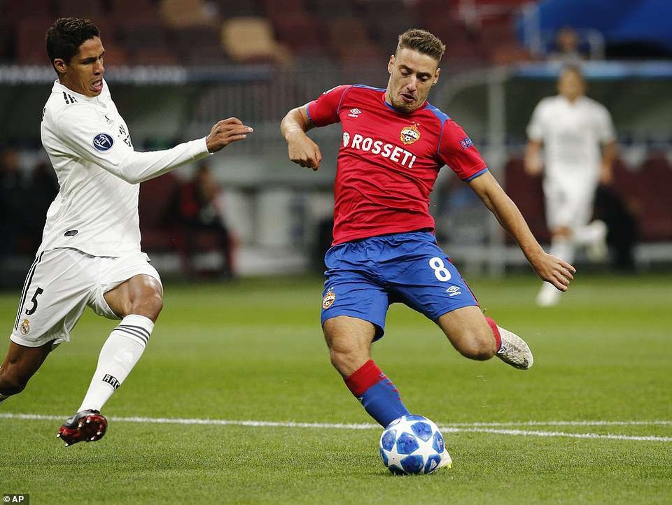 Real Madrid gục ngã đau đớn trước CSKA Moscow tại nước Nga - 5
Kể từ năm 2003, Real Madrid chưa biết mùi chiến thắng khi hành quân đến Moscow