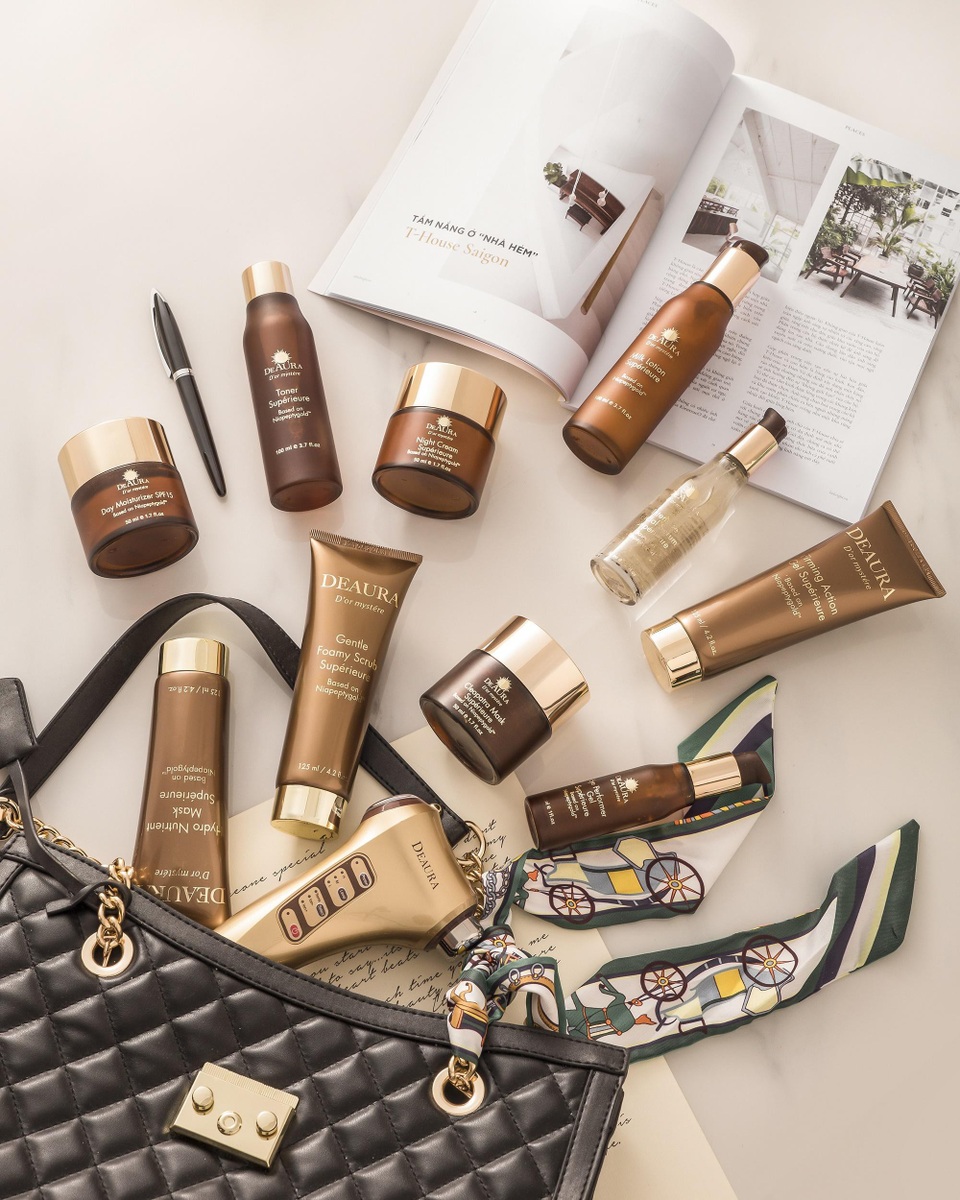 Bộ mỹ phẩm DeAura với công thức nền tảng độc quyền chuyên sâu lão hóa da