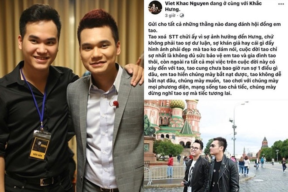 Khắc Việt xin lỗi sau phát ngôn thô tục để bảo vệ Khắc Hưng - 3 Khắc Việt thừa nhận cách mình bảo vệ em trai, Khắc Hưng chưa đúng mực, gây rắc rối cho em. Anh đã viết những lời lẽ khó chấp nhận trong tình trạng không tỉnh táo.