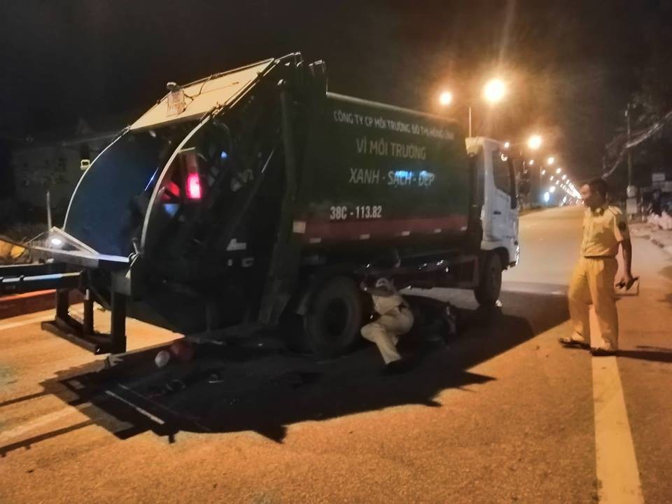 Hiện trường vụ tai nạn.