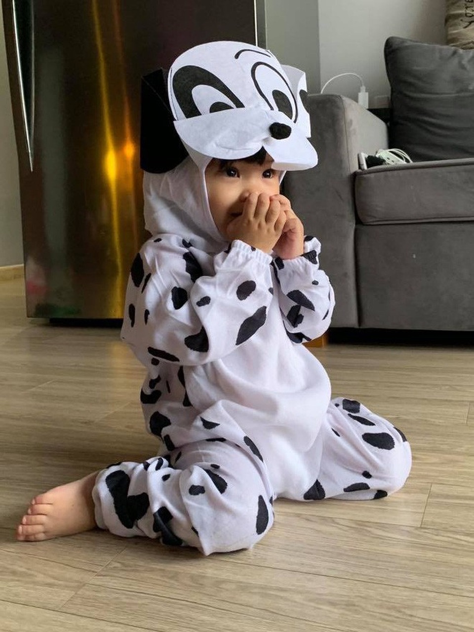Sao Việt cùng các nhóc tì nhà sao hóa trang Halloween - 3 Con trai Hải Băng cũng diện trang phục chó đốm đáng yêu