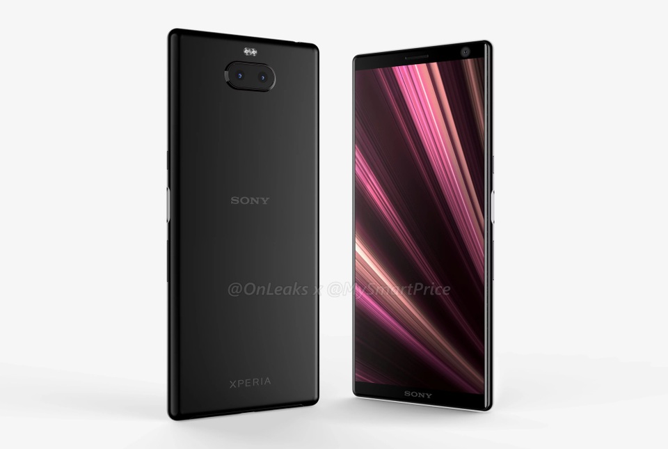 Lộ ảnh chính thức smartphone tầm trung mới của Sony có camera kép - 2 Mặt sau là cụm camera kép được bố trí theo chiều ngang