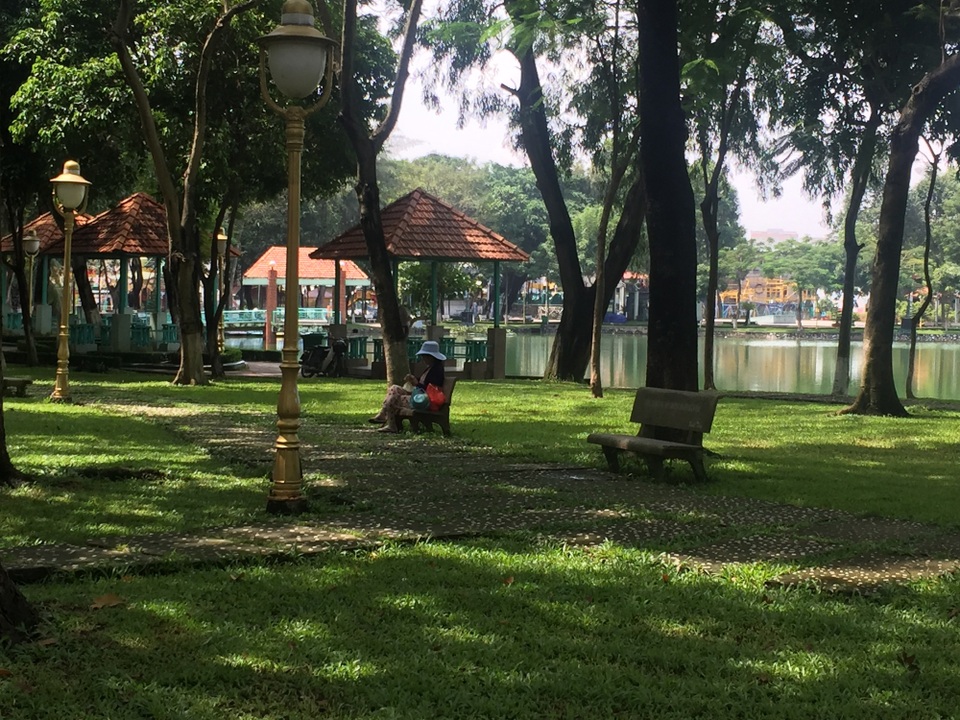 Công viên lao đao vì nợ gần 100 triệu đồng... tiền nước - 1 Một góc công viên Biên Hùng, TP Biên Hòa