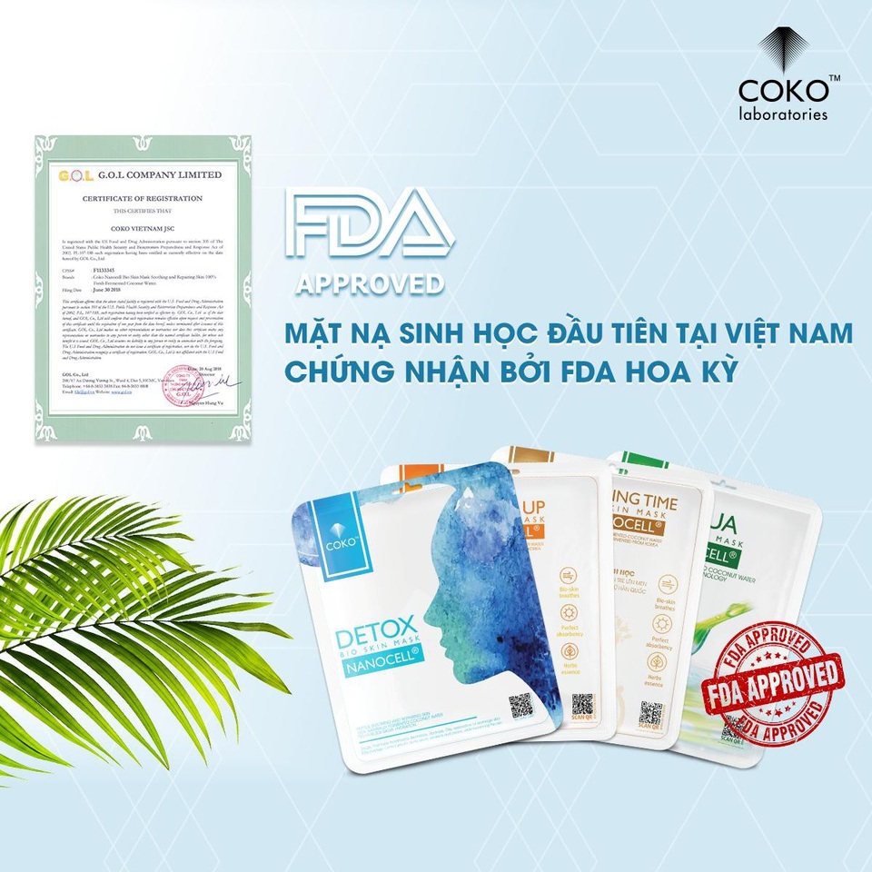 Mặt nạ sinh học làm từ nước dừa Bến Tre Việt Nam bắt đầu cuộc "tổng tấn công" vào thị trường Mỹ - 2 Mặt nạ sinh học làm từ nước dừa Bến Tre Việt Nam bắt đầu cuộc "tổng tấn công" vào thị trường Mỹ - 2