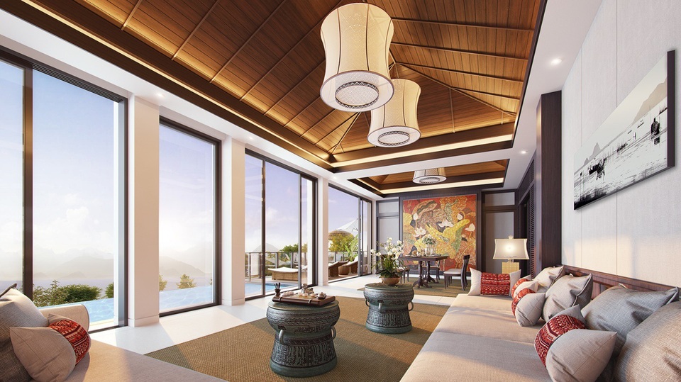 Biệt thự nghỉ dưỡng Banyan Tree Residences Lăng Cô: Riêng một vị thế - 3 Kiến trúc mở và thiết kế mang phong cách hoàng gia Huế của biệt thự nghỉ dưỡng Banyan Tree Residences Lăng Cô