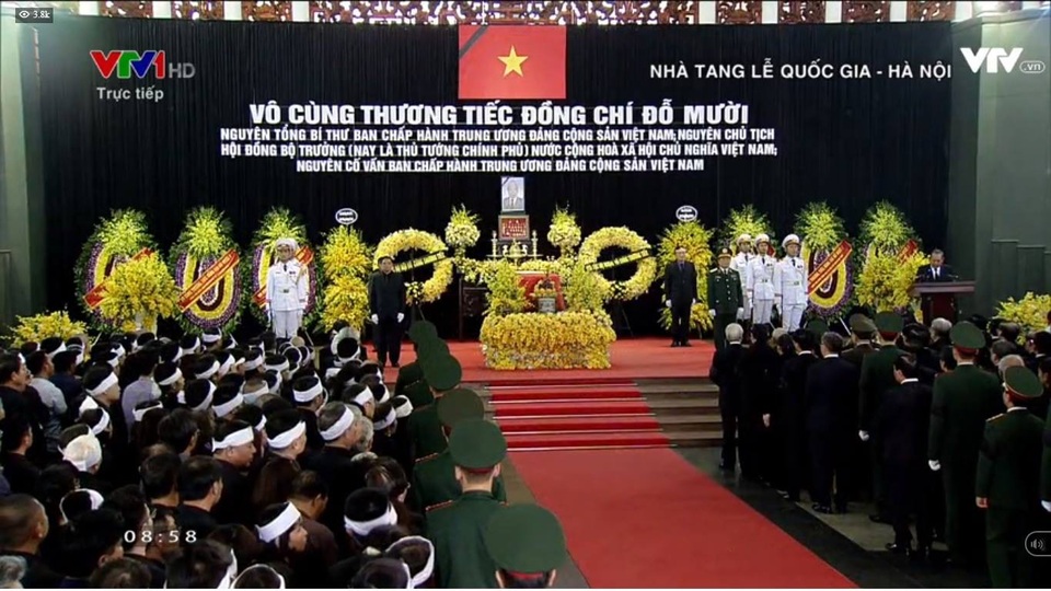 Linh cữu nguyên Tổng Bí thư Đỗ Mười đã về quê nhà Thanh Trì - 53
Quang cảnh Nhà tang lễ