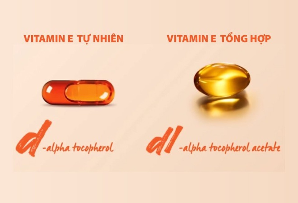 Tác dụng và 3 tiêu chí lựa chọn sản phẩm Vitamin E chất lượng - 2 Nhận biết Vitamin E tự nhiên và Vitamin E tổng hợp qua cấu tạo